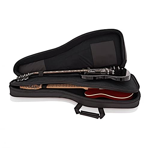 gear4music Funda Doble para Guitarra eléctrica para Dos Guitarras con Acolchado de 15 mm