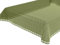 BEAUTEX Moa Weichschaum Tischdecke mit Fransen, Garten, Balkon, Terrasse, Camping - Eckig 110x140 cm, Hellgrün