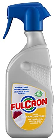 FULCRON Super Smacchiatore Macchie Ossidabili 450 ml, Detergente Biancheria Pretrattante ad Azione Rapida, Elimina Macchie Ossidabili, Grigiore e Ingiallimento, Ripristina Colore Originale