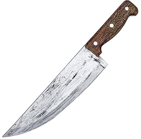 keland Halloween Cosplay Prop Armi in Schiuma Coltello Finto Giocattolo Machete per Adulti (A-Argento-2)