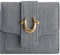 True Religion Damen-Mini-Wallet, Hufeisen-Logo, Klein, Kompakt, Dreifach Gefaltet, Clutch, Geldbörse, Light Denim