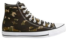 Divadames Womens High Top Lace Up Flat Canvas Pumps Ladies Casual Plain Shoes Size (Camo, UK Footwear Size System, Adult, Women, Numeric, Medium, 5)