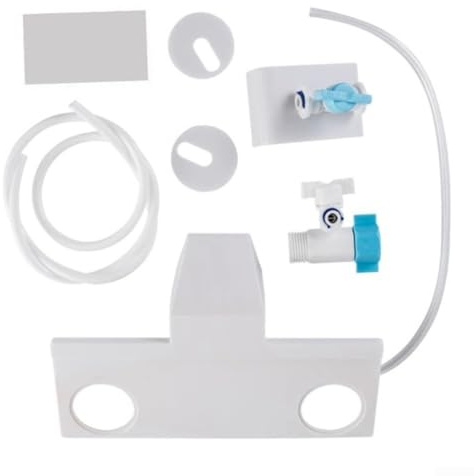 Yuanpgky Pulvérisateur de bidet mural pour toilettes, système de chasse d'eau à monter soi-même avec sortie d'eau réglable, design de pulvérisation verticale, kit d'assainissement en plastique pour