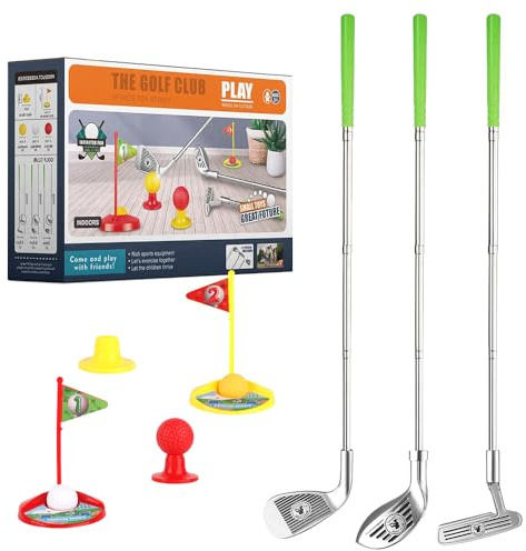 Hojalis 12Pcs Mini Golf, Golf pour Enfants, Clubs de Golf pour Enfants, Ensemble de Golf pour Enfant, Toddler GolfSet, Cadeau de Jeux Sport D'extérieur pour Garçons Filles
