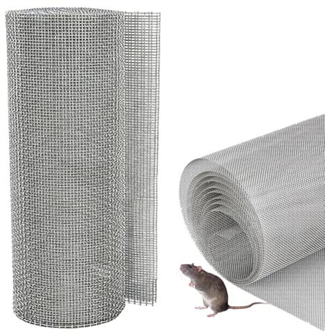 Rete metallica a maglia fine 1 mm, larghezza maglie 40 x 248 cm, in acciaio inox 304, adatta per ventilazione, griglia di protezione in metallo, guardia di sicurezza da giardino
