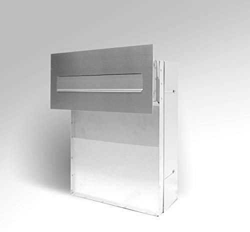 Generisch Buzón de acero inoxidable V2A, grosor de pared de 19 hasta 25,5 cm