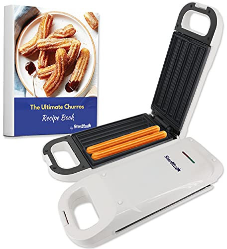 StarBlue Churro-Pfanne mit kostenlosem Rezept-E-Book — Koche gesunde und ölfreie Churros in nur wenigen Minuten AC 220-240 V 50/60 Hz 750 W, UK-Stecker, Europäischer Stecker