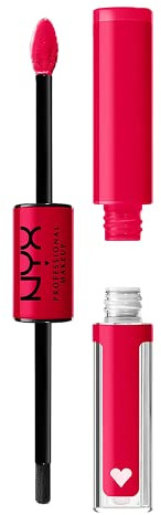 NYX Professional Makeup Lipgloss, Hochpigmentierte und langanhaltende Formel, Nicht abfärbend, Shine Loud, 18 On A Mission