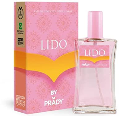 PRADY - Eau de Cologne Lido Femme - Fragrance Élégante pour Femmes - 100 ML - Notes Florales et Fruitées