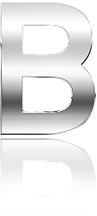 Letras 3D para buzón, números del alfabeto, número de casa, puerta, autoadhesivas, para apartamento, hotel, dirección de habitación (plateado) (B)