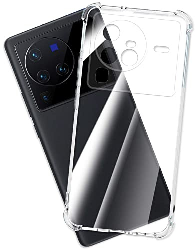 mtb more energy® Case Soft Armor compatible avec vivo X80 Pro (6,78'') – Coins renforcés – Protection de l'appareil photo – TPU 1,5 mm – Coque de protection