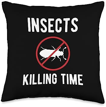 Exterminator Design Pest Fighter Insects Killing Time Exterminator Throw Pillow, 16x16, Multicolor