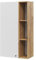 Vicco Wandregal Anteo, hängendes Regal, Weiß/Eiche, 60 x 110 cm