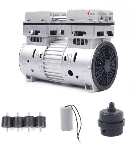 Motor für Kompressoren, 750W/1HP Flüsterkompressor Mit 4 Stoßdämpfenden Füßen, 8 Bar Motor Ölfreies Kompressor für Medizinische Kompressoren, Kühlkompressoren
