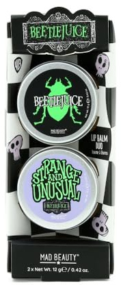 Warner Bros Beetlejuice Lip Balm Duo - Moisturising, Softening - Lip Balm Duo