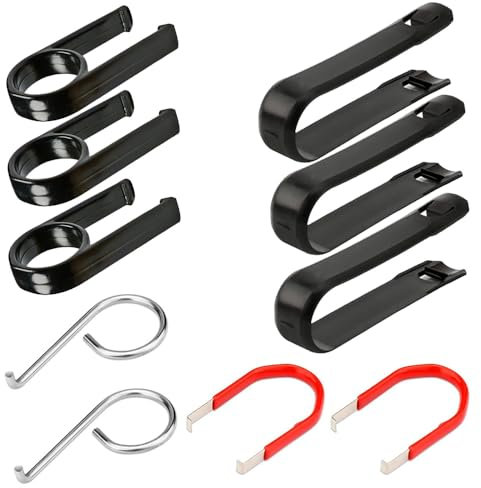 Gebildet 10PCS Herramienta de Extracción de Tapa de Tapa de Perno de Rueda para automóviles, 3+3+2+2 Universal Tuerca de Bloqueo de automóvil Tapa Central Extractor de Tapa Pinzas Tuerca de Perno