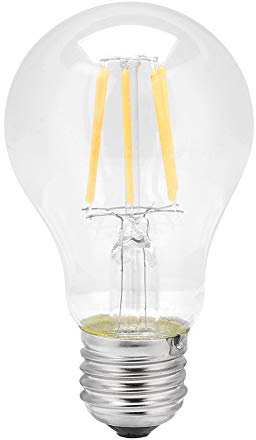 Phefop Lampadina Vintage E27 220V 2/4/6/8W a Filamento Resistente Al Calore per l'illuminazione del Soggiorno del Ristorante Materiale PS (Luce calda 6W senza dimmerazione)