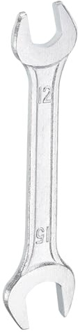 QUARKZMAN Chiave A Doppia Estremità Aperta 12mm x 15mm Metrica Angolo Di Inclinazione Di 15 Gradi Chiave A Testa Piatta Piccola Chiave Aperta Zincata Auto Montaggio Mobili