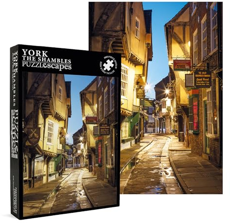 The Shambles in York 1000 Piece Jigsaw Puzzle; British Landmarks; Eco-Friendly, Gift for Adults & Families