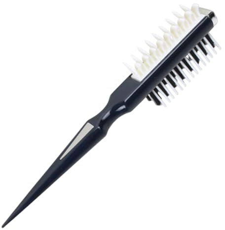 1 spazzola per definire i ricci, pettine per cotonare su entrambi i lati per volume, pettine per capelli resistente al calore con setole a pinna di squalo, manico, capelli neri per lo styling..