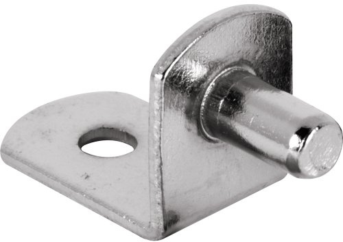 Prime-Line U 10171 Shelf Support Peg, 5mm, Steel, Nickel Plated (8 Pack)