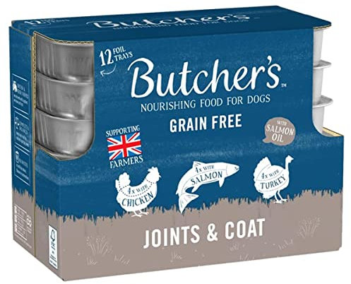 Butchers Joints & Coat Wet Dog Food Trays 12 x 150g