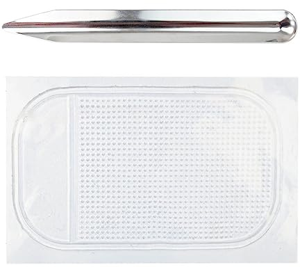 BIGULA 2 cucchiaini per perline e cuscino antiscivolo in silicone lavabile e tappetino antiscivolo per riporre oggetti, organizer da tavolo, tappetino antiscivolo