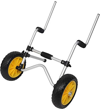 wenyuyu Light And Practical Vertical Kayak Trolley - Canoe SUP Windsurf Trailer Cart - Heavy Duty Dolly Canoe Trolley Carrier with Wheels