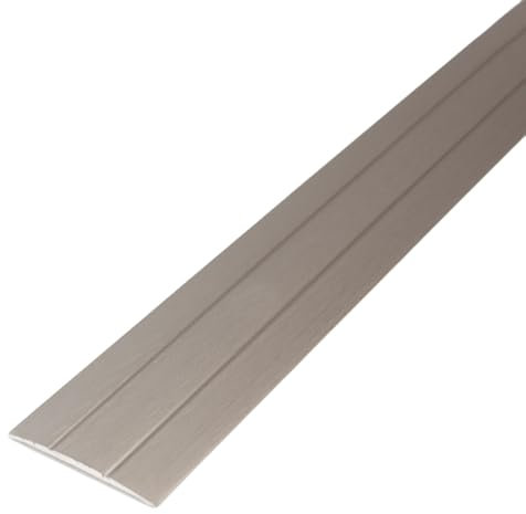 PROVISTON Övergångsprofil | 1,8 x 38 x 1 000 mm | Övergångsskena, övergångslist, golvprofil, täcklist, aluminium, anodiserat, rostfritt stål, färgat, självhäftande
