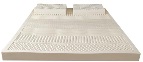 TFDRSEXVD Colchón de látex 100% Natural, compresión y sin deformación, ventilación de poros en Forma de Panal, Suave y cómodo, colchón de látex,90x190cm(35x75in)