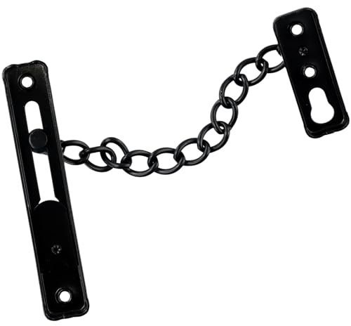 SynapSYA Sicherheitstürkette, Riegelbolzenbegrenzer, Edelstahlschlüssel, Diebstahlsicherungskette, Hoteltür, Anti-Lock-Kette, Türzubehör TüRkette
