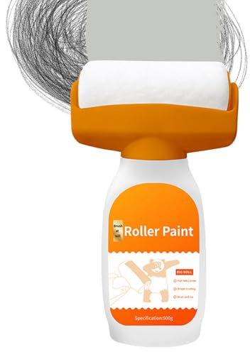 Decorhome Wall Repair Rolling Brush - Portable 2in1 Small Wall Repair Paste Brush | Small Roller Paint Wall Brush | Wall Repair Tool for Large Areas | Compatible with Water-Based Odorless Latex Paint