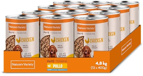 Nature's Variety - Paté para Perros Cachorros Medianos y Grandes con Pollo 12 x 400g