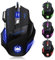 zelotes Wired Gaming Mouse with Fire Button,7200 DPI,7 Buttons,Ergonomic Design,LED Illumination,Corded Optical Mouse Mice for Laptop,PC,Mac,Black