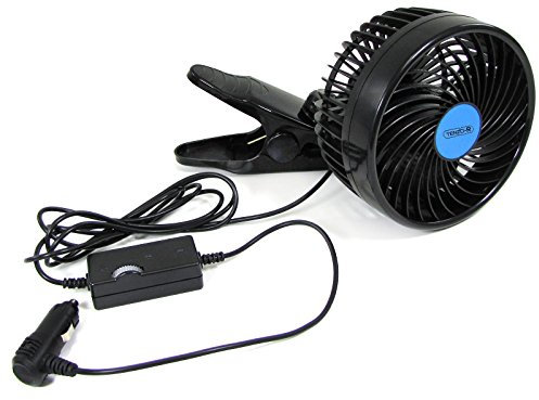 12Volt Ventilator Lüfter für PKW Auto 15cm für Zigarettenanzünder mit Klemmfuss