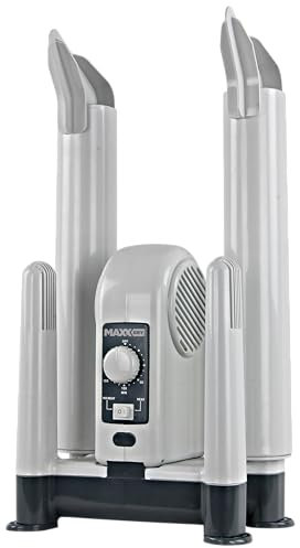 MaxxDry Heavy Duty Boot, Shoe & Glove Dryer - 240W, Dries 4 Items in 1 Hour, Eliminates Odors, Safe for All Fabrics, Includes Extension Tubes, 180cm Cord, 1-Year Warranty