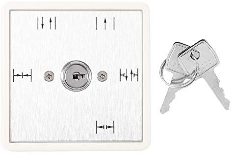 MUNEFE Automatischer Türschlüsselschalter, Sicherheits-Multifunktions-Schiebetüren-Schlüsselschalter, Schlüsselschalter Für Bürotüren