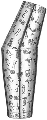 Cocktailshakers Boston Shaker Bar Shaker I Rostfritt Stål Med Olika Ytfinish Cocktail Shaker, 15-Ounce Och 25-Ounce Cocktail shaker set(Cocktail Imagery)