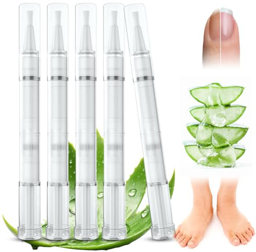 5 penne per la cura delle unghie, con olio di tea tree, vitamina E e aloe vera, per unghie e unghie curate