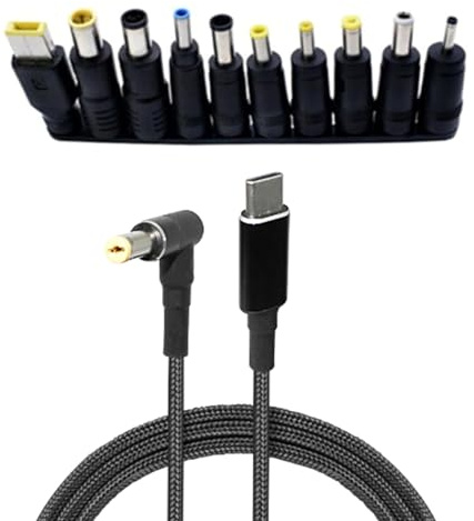 Shuade USB C Power Line UsbC TypeC ToDC18.5-20V Converter To DC5.5x2.5mm 3.5x1.35mm 4.0x1.7mm For WiFi Router