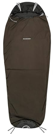 Mammut Grevling EMT Bivouac Bag, Lightweight Mummy-Shaped Sleeping Bag Cover, Protects from Dirt, Sparks, Dew & Wear for Hiking & Outdoor Use, Bison, 195L