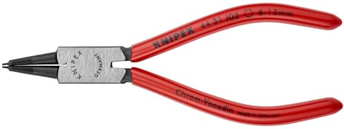 KNIPEX - 44 31 J02 Tools - Circlip Pliers, Internal, 45 Degree Angled, Forged Tip, 5/16-1/2 Bore Dia. (4431J02)
