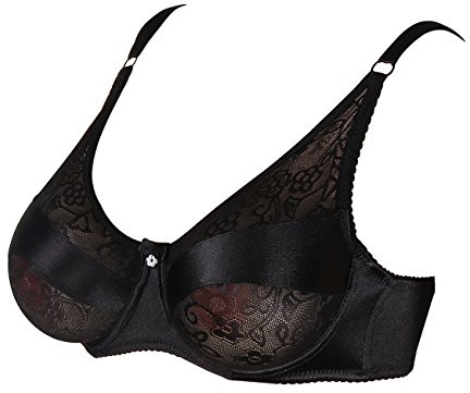 Kitchnexus Sujetador de mastectomía para Pechos postizos de Silicona (40/90, Negro)