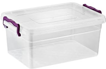 BH | 2L - 2 PCS Clear Plastic Storage Box with Lids | SMALL Size | Storage Containers Use for Home, office, Kitchen, Toys and Goods (2 Litres) - By BEST HOUSE