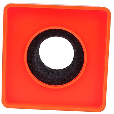 ABS Mic Logo Stand for Professional Interview Use, Orange