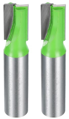 sourcing map 2pcs Bottom Cleaning Router Bits 1/2 Shank Carbide Tipped Spoilboard Surfacing Planing CNC Mortising Bit for Slab Flattening Woodworking, 15/32 (12mm) Dia 25/32 (20mm) Depth