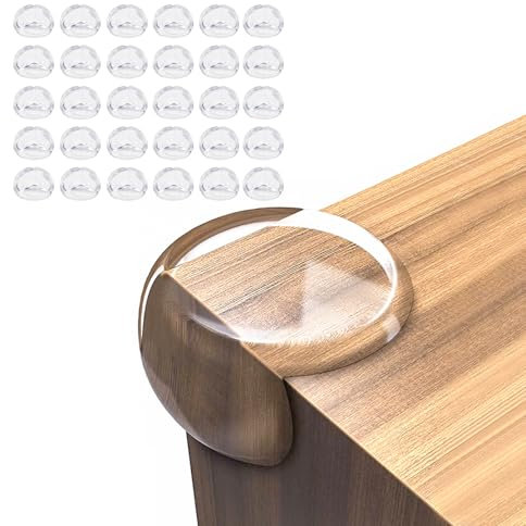 30 Stücks Eckenschutz Kantenschutz Baby, Kantenschutz Selbstklebend Eckschutzkanten Transparent Tischkantenschutz Ecken Tischeckenschutz Kinder für Baby Sicherheit