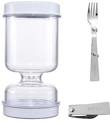 Barattolo per sottaceti asciutti e umidi - Dispenser per sottaceti - Vaso per cetrioli per separatore da cucina