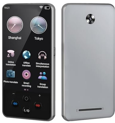 Gotrain Übersetzer Sprachübersetzer Gerät 138 Sprachen AI Übersetzungsgerät Sofortübersetzer für Reisen mit 4 Zoll Touchscreen, Fotoübersetzung/WiFi/Hotspot/Offline, Business Sprachenlernen