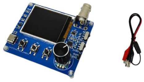 Asyduey Mini Oscilloscopio Semplice con Display A Colori TFT da 1,8 Pollici, Misurazione Della Forma D', Misuratore di Frequenza, Uscita A